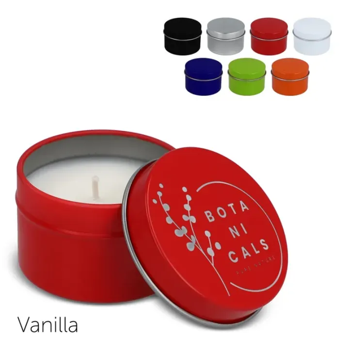 Dhyana scented plant based candle in recycled tin - LT90740 (gadzety reklamowe)